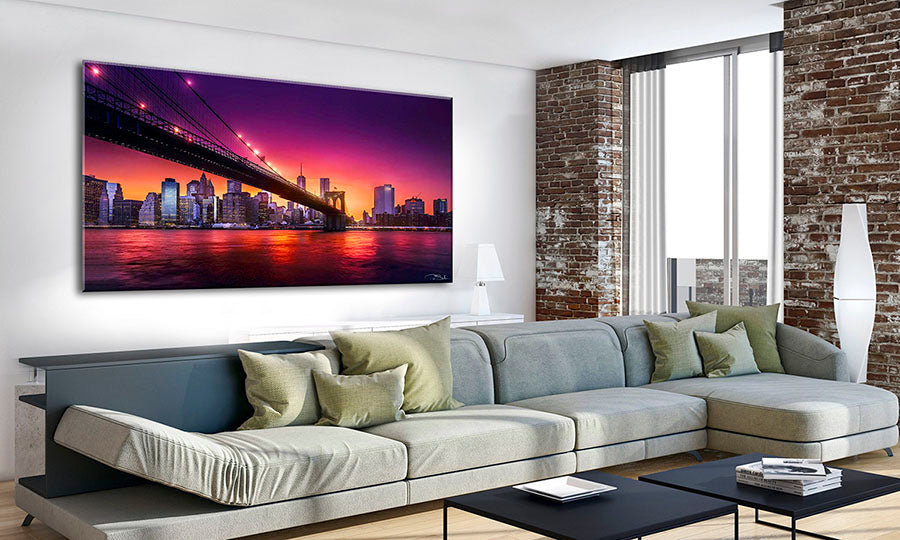 SUNSET OVER MANHATTAN