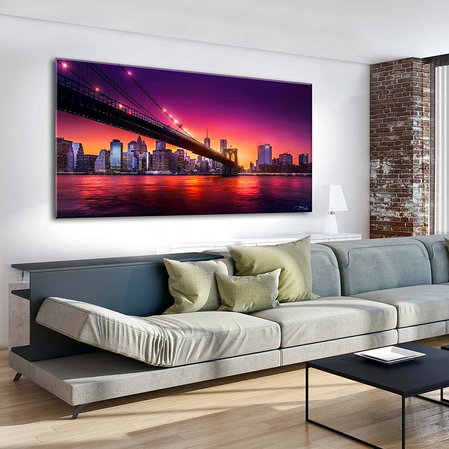 SUNSET OVER MANHATTAN
